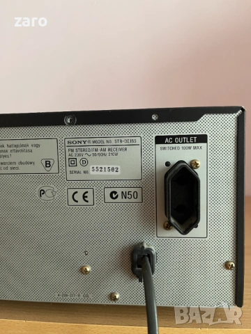 Ресийвър Sony STR-DE 185, снимка 8 - Ресийвъри, усилватели, смесителни пултове - 54157899