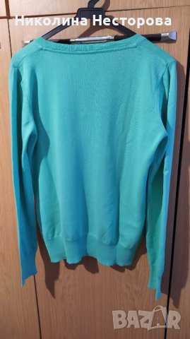 Фина дамска зелена блуза, снимка 2 - Блузи с дълъг ръкав и пуловери - 39232148