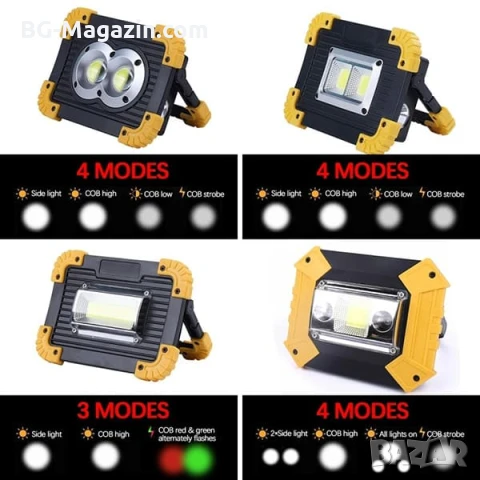 Мощна преносима къмпинг лампа LED осветление фенер презареждаща се USB за риболов палатка аварии, снимка 4 - Къмпинг осветление - 51016999