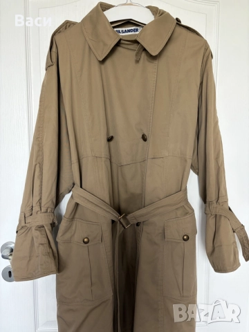 JIL SANDER оригинален тренч,палто, снимка 4 - Палта, манта - 56152075