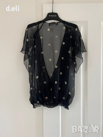 Max Mara Original Size M 100% Коприна , снимка 3 - Ризи - 51826224