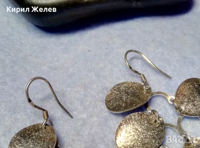 ОРИГИНАЛЕН ЕФИРЕН АРТ ДИЗАЙН СРЕБЪРНИ ОБЕЦИ СРЕБРО 925 ФИНА РЪЧНА РАБОТА 48783, снимка 9 - Обеци - 50354709