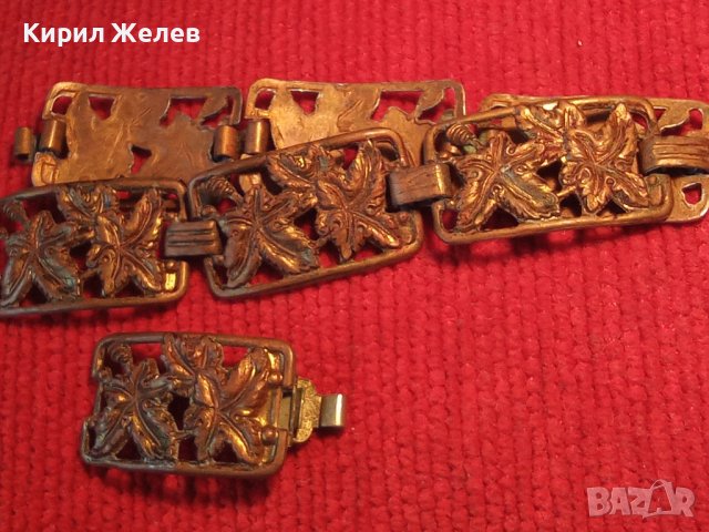 ВЪЗРОЖДЕНСКА СТАРИННА БРОНЗОВА ФЛОРАЛНА ГРИВНА 2060