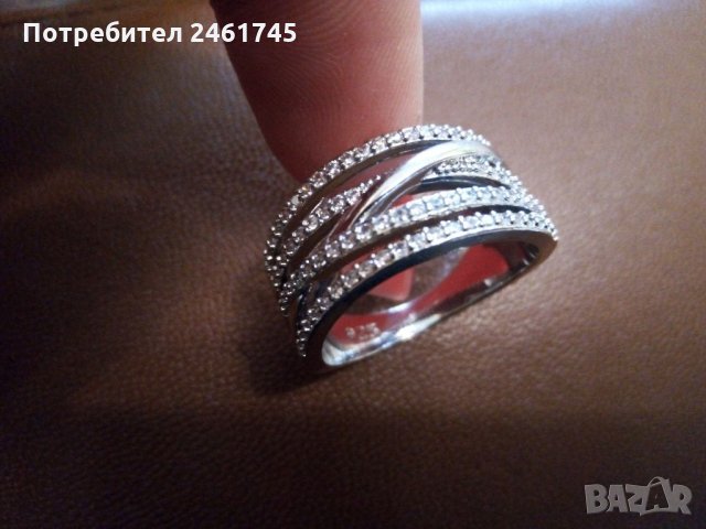 Сребърен пръстен с печат, снимка 5 - Пръстени - 35411971