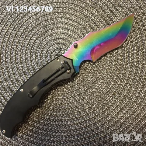 Джобен нож-100x215 mm (фолдър, сгъваем нож) The bone Edge, снимка 5 - Ножове - 50817447