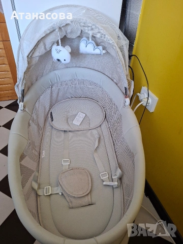 електрически бебешки шезлонг люлка , снимка 3 - Бебешки легла и матраци - 54288145