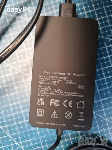 Захранване за Microsoft Surface 15V 4A, снимка 3 - Таблети - 48919738