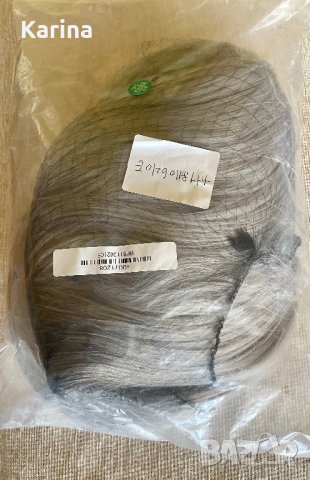 Перука от  висококачествен синтетичен косъм ,цвят   Омбре ( черно, сиво, лилаво), дължина 70см. , снимка 5 - Аксесоари за коса - 42815326