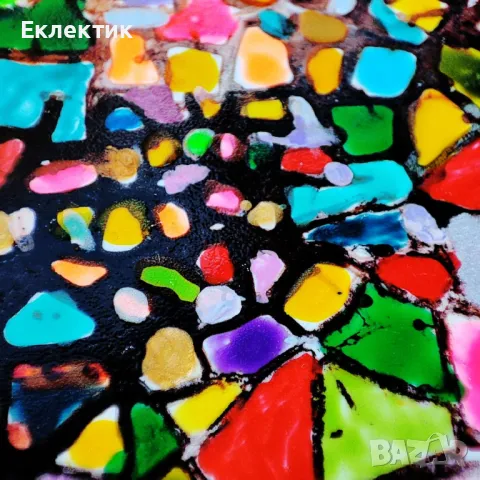 Мозайка. Акрил върху керамична плоча. Оригинал, снимка 15 - Декорация за дома - 48403763