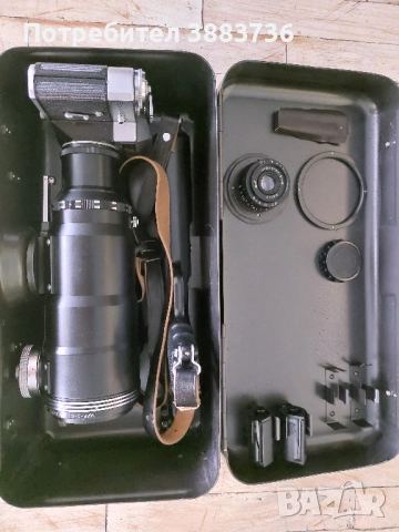 Фотоснайпер Зенит ЕС с Обектив TAIR-3S 300мм F4.5 + Индустар 50мм, снимка 18 - Фотоапарати - 51511571