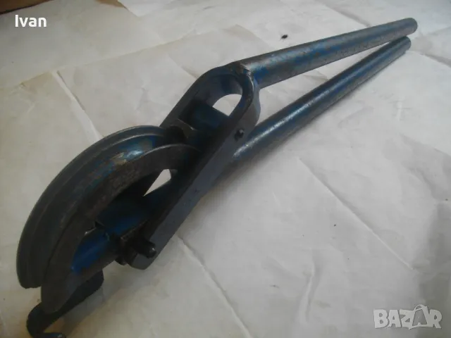 РЪЧЕН ТРЪБОГИБ 18мм Старо немско качество уред огъване метални дебелостенни тръби всякакви 65см/3 кг, снимка 3 - Други инструменти - 47757201