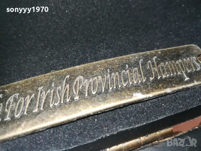 MADE FOR IRISH PROVINCIAL HAMPERS-КОЖЕН КУФАР LHD1E2209242040, снимка 11 - Антикварни и старинни предмети - 47324247