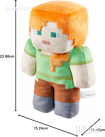 Оригинална плюшена играчка Minecraft - Алекс / Alex Movie, снимка 2 - Плюшени играчки - 52497134