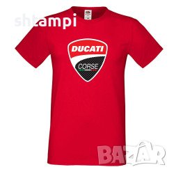 Мъжка Тениска Ducati Corse Мотору,състезание, Писта,Дукати, снимка 3 - Тениски - 36998778