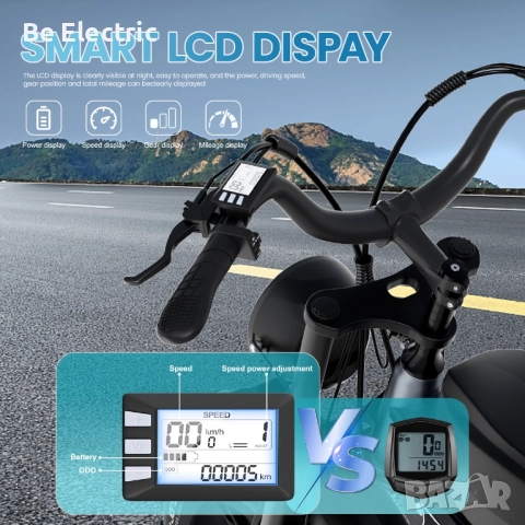 НОВО!!! Електрически Велосипед Janso X70 750W 48V/14AH+20 AH , снимка 9 - Велосипеди - 52834173