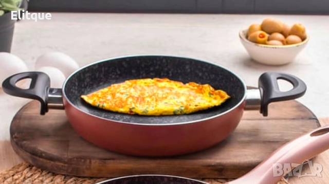 Дълбок тиган с две дръжки от гранит - 26см/ Турско качество