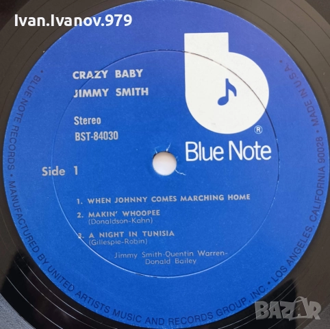 Vinyl (The Incredible Jimmy Smith - Crazy! Baby), снимка 3 - Грамофонни плочи - 52394538