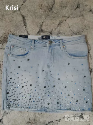 Дънкова пола с пайети Gaudi Jeans, снимка 1
