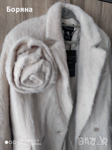 Replica Moda ново с етикет палто Magda Fur с роза, снимка 4 - Палта, манта - 52169760