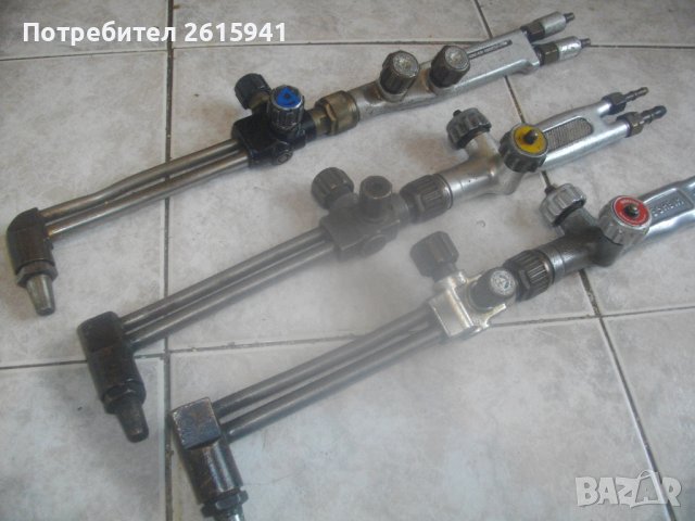 Профи Голям Резак За Оксижен с 4 Крана-MESSER GRIESHEIM-56см/52см/47см-Кислородно-Ацетиленово Рязане