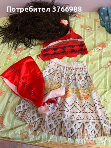 Костюм Ваяна, снимка 2 - Детски рокли и поли - 42102674