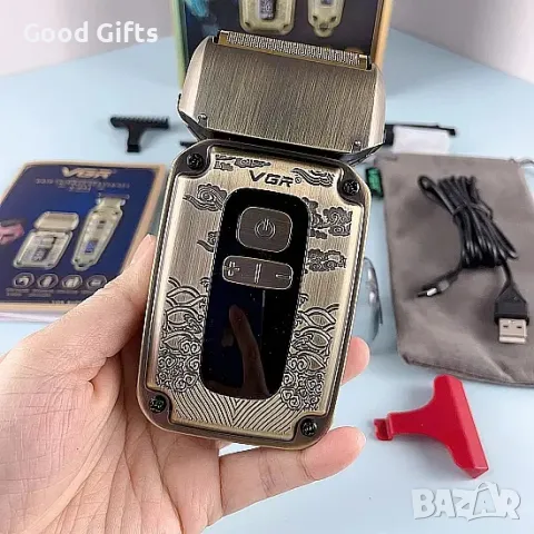 2в1 Професионална Машинка за подстригване и Самобръсначка Тример VGR V-641, снимка 4 - Машинки за подстригване - 50209486