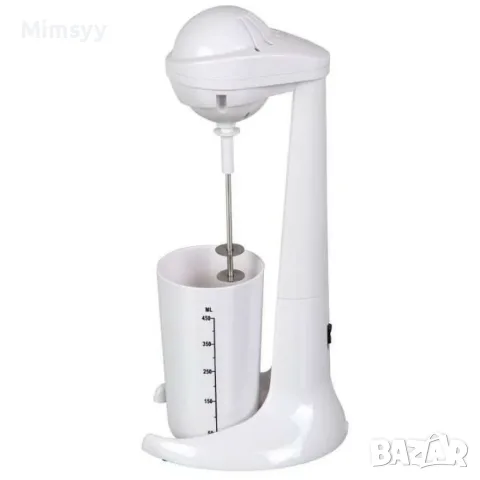 Миксер за фрапе, 100W,  450мл.мерителна чаша, Черен, бял, снимка 2 - Миксери - 56090517