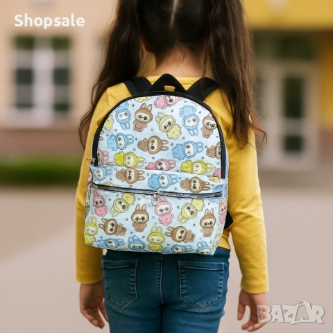 Детска раничка с весели герои – удобство и настроение за всяко дете Лабубу, снимка 3 - Раници - 52056464