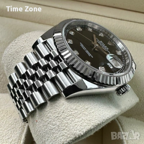 Rolex Datejust 41mm Steel Black Dial Diamond Automatic Мъжки / Унисекс Различни Варианти, снимка 6 - Мъжки - 54049361