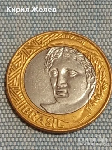 Две монети 1 реал 2012г. Бразилия/ 1 долар 1995г. Сингапур за КОЛЕКЦИЯ 49348, снимка 3 - Нумизматика и бонистика - 48755612