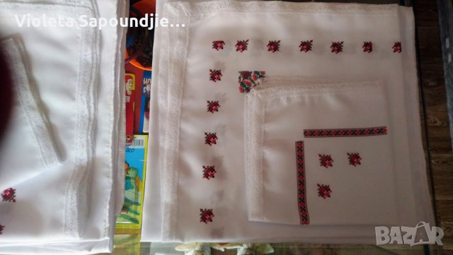 Комплект от три текстилни кърпи за бебешка погача, снимка 2 - Други - 29845402