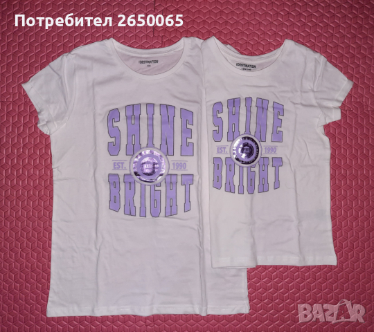 Промо!Блузки за мама и дъщеря 100% био памук!, снимка 11 - Детски Блузи и туники - 36553675