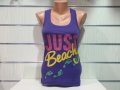 Нов дамски потник с трансферен печат JUST BEACHY, снимка 4
