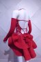 Червена детска рокля за спортни танци, снимка 6