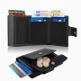 Мъжки кожен портфейл - Със защита срещу кражба - RFID защита, снимка 4