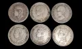 Лот сребърни 50 сентимос Алфонсо XII-Алфонсо XIII, снимка 1