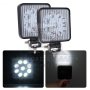 2 БРОЯ Квадратни 27W Диодни Фарове Халоген за джипове трактор мотокари, снимка 2
