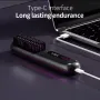 Гребен за изправяне на коса, брада, LCD дисплей, USB зареждане, снимка 3