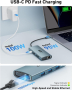 Acer USB C хъб с 4k HDMI, 9-в-1 USB C към Ethernet адаптер, 5Gbps USB-A 3.1 докинг станция, PD 100W, снимка 5