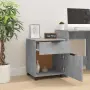 vidaXL Мобилен архивен шкаф с Бетонно сиво 45x38x54 см инженерно дърво, снимка 7