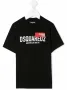 Детска тениска Dsquared2 в черно, снимка 3