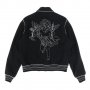 AMIRI Black Cherub Crystal Angel Wool Bomber Мъжко Яке size L, снимка 1 - Якета - 36856843