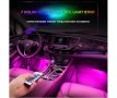 Интериорно LED RGB осветление за автомобил с дистанционно Car Atmosphere Light, снимка 2