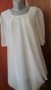 Прекрасна бяла туника/рокля от шифон👗🍀M/L,L👗арт.175, снимка 2