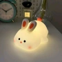 Нощна лед лампа заек Tilihome Rabbit LED Light - сладка заешка лампа, снимка 5