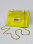 Нова дамска чанта Steve Madden Yellow Jelly с несесер, снимка 1