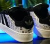НАМАЛЕНИ Дамски кецове Adidas Campus цвят бяло и черно, снимка 2