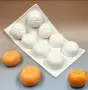 3D 8 портокала портокал силиконов молд форма свещи гипс сапун смола мус фондан , снимка 1