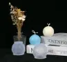 3D Земно кълбо планети глобус силиконов молд форма фондан шоколад свещ гипс смола , снимка 5