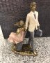 Статуетка Влюбена двойка с куфари - от полирезин, снимка 1 - Статуетки - 37258976